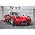 Накладка сплиттер на передний бампер на Alfa Romeo 4C